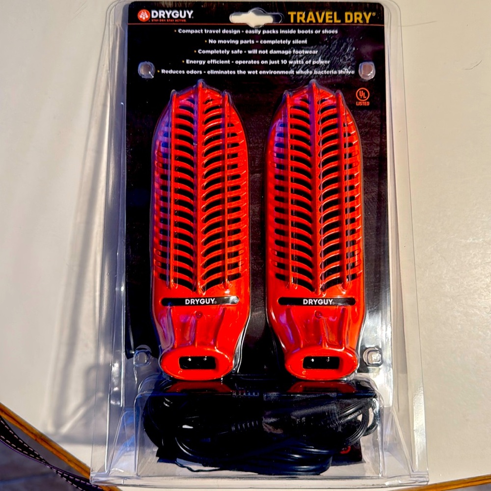 DRYGUY, compact Travel heater for shoes and boots NWOT